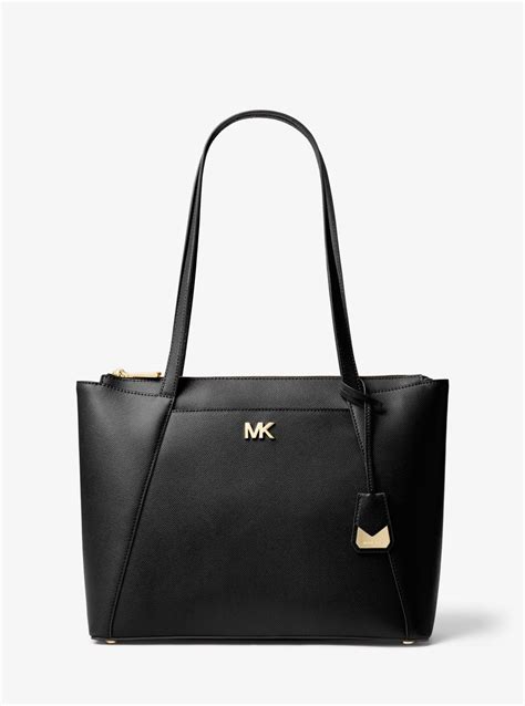 Maddie Medium Leather Tote by Michael Kors 